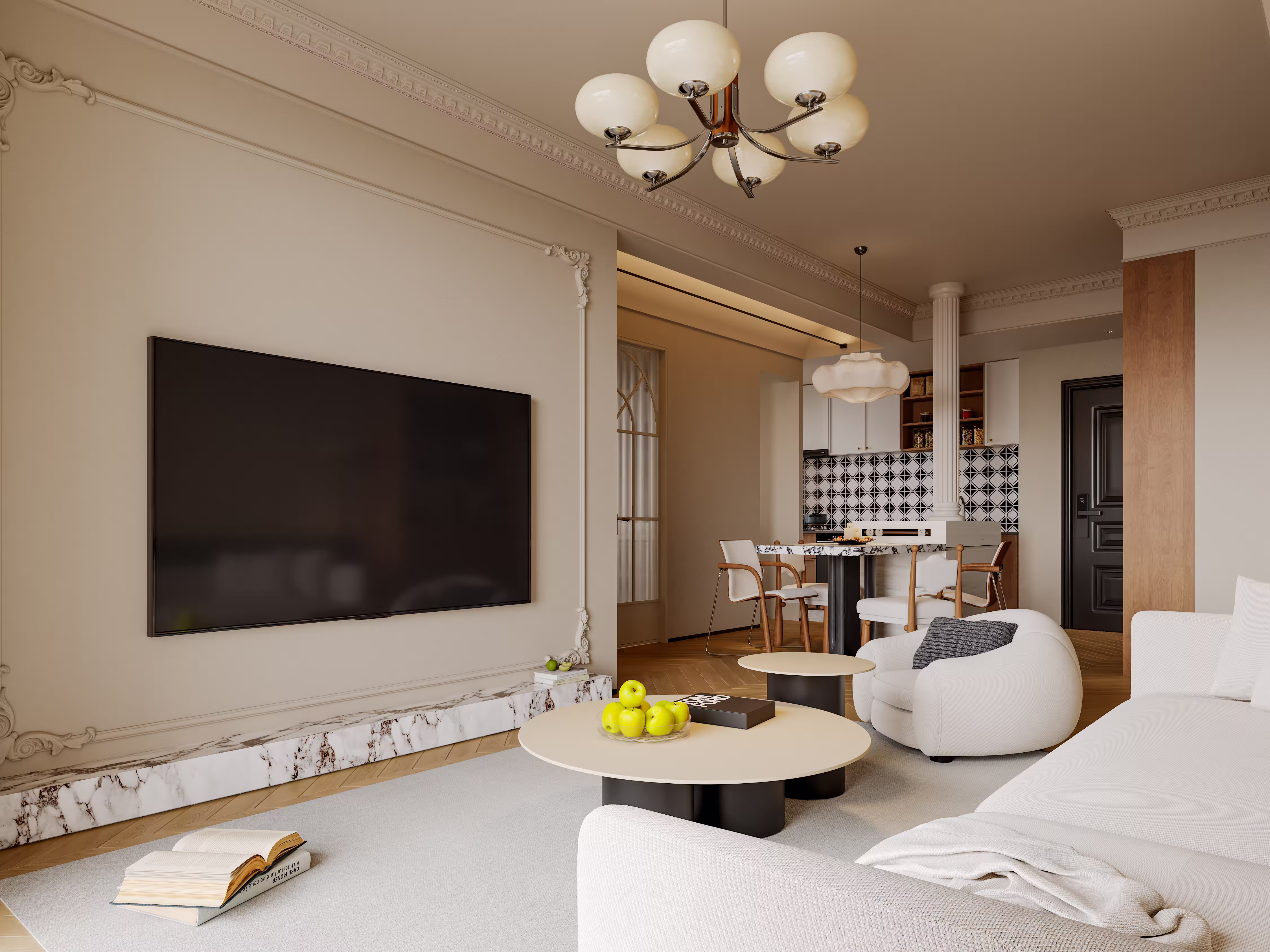 南山区鸿瑞花园-中古风效果图