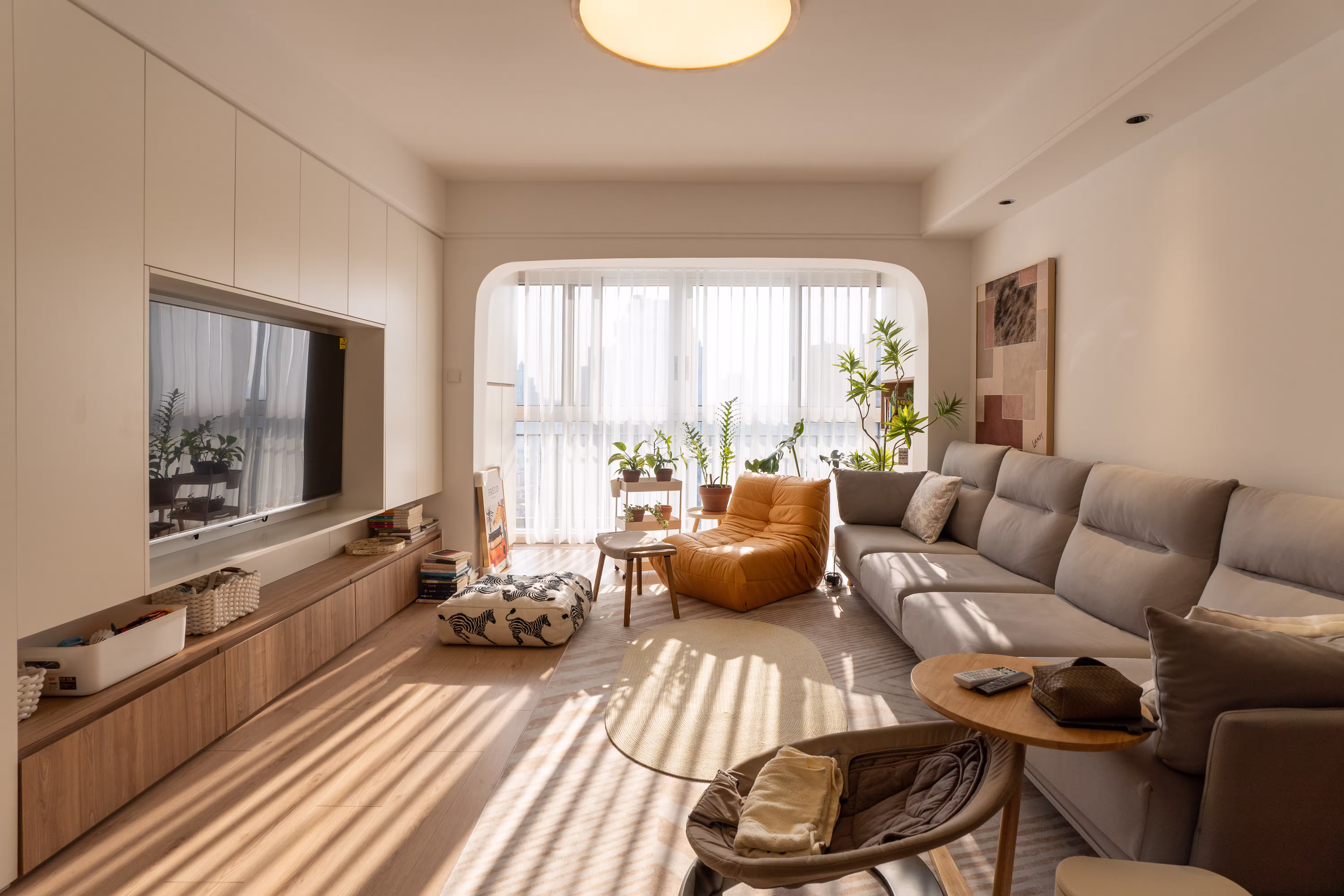 保利麓苑私宅 - 80m²原木奶油风